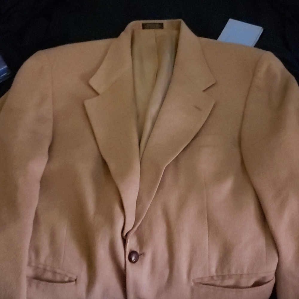 Rogers Scott tan 100% camel hair coat